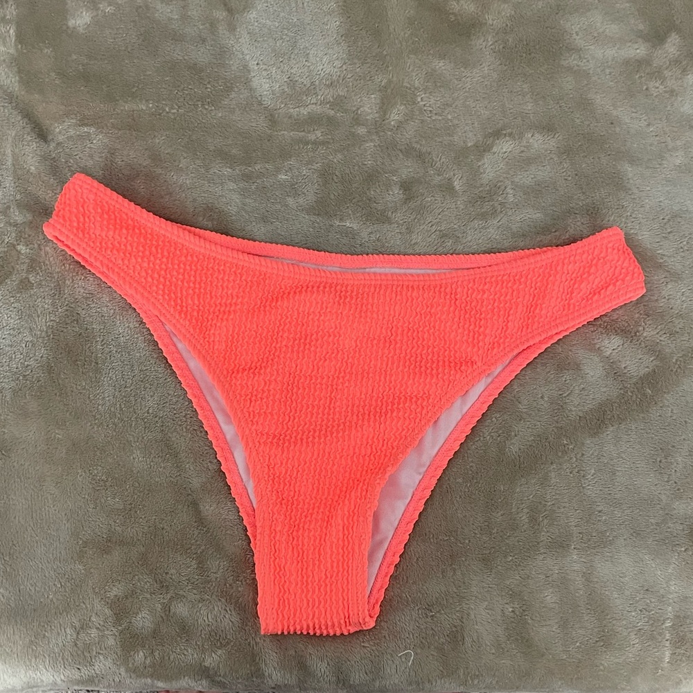 Neon pink/coral bathing suit bottoms